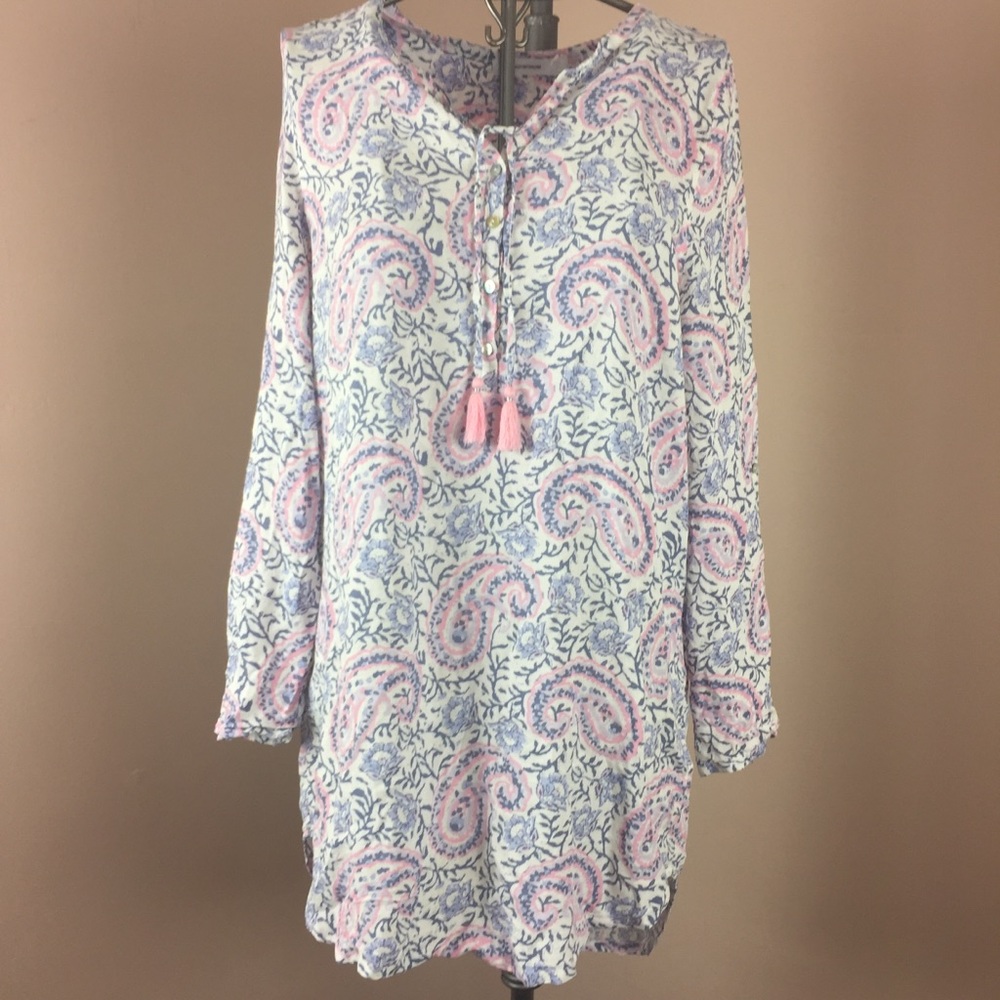 Women'secret pastel purple print shirt tunic